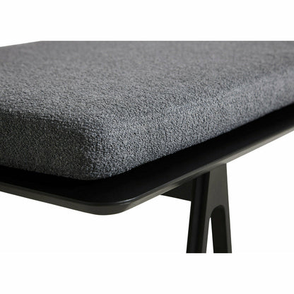 WOUD -  Level daybed - Grey bouclé/black 190x76,50x41 cm