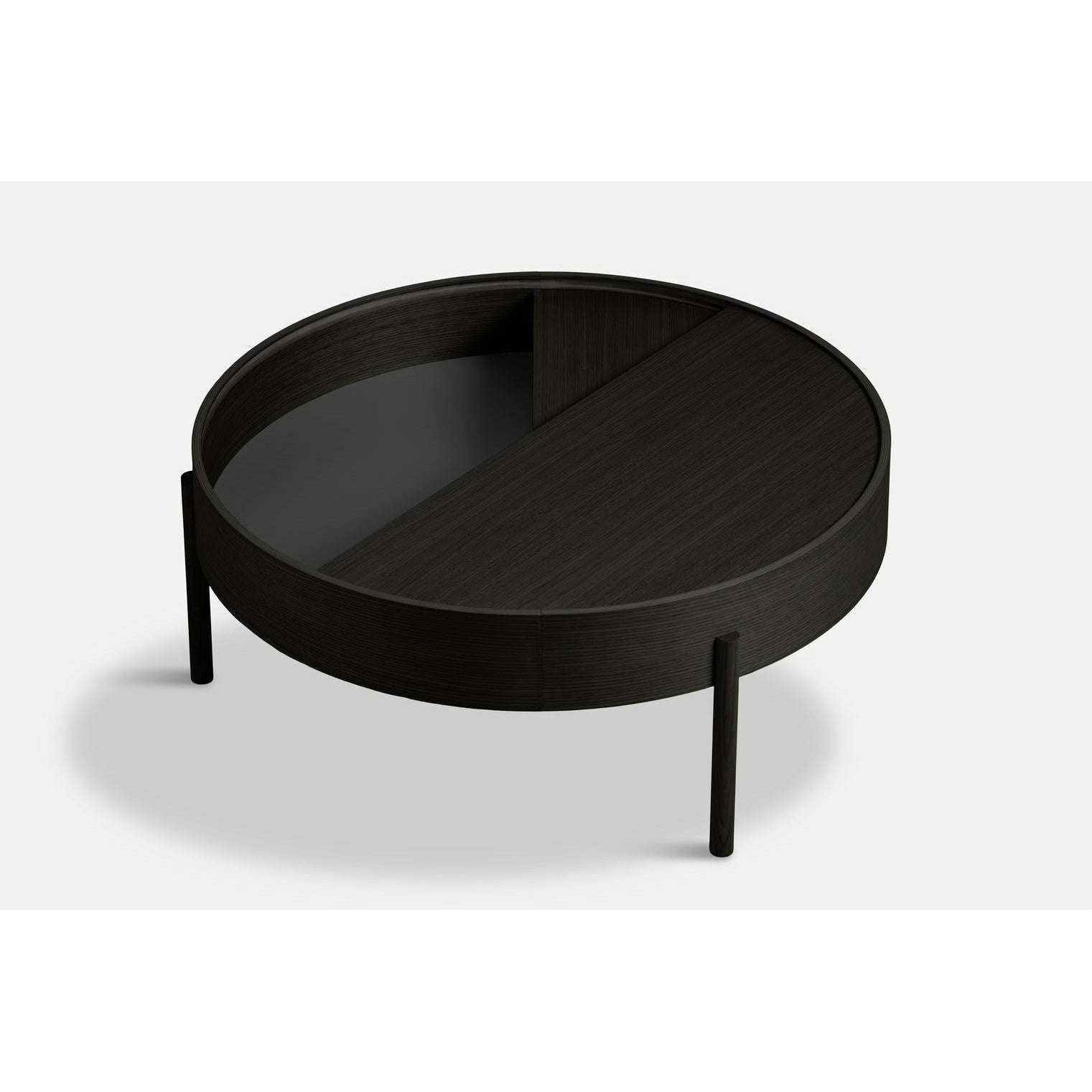 WOUD -  Arc coffee table (89 cm) - Black