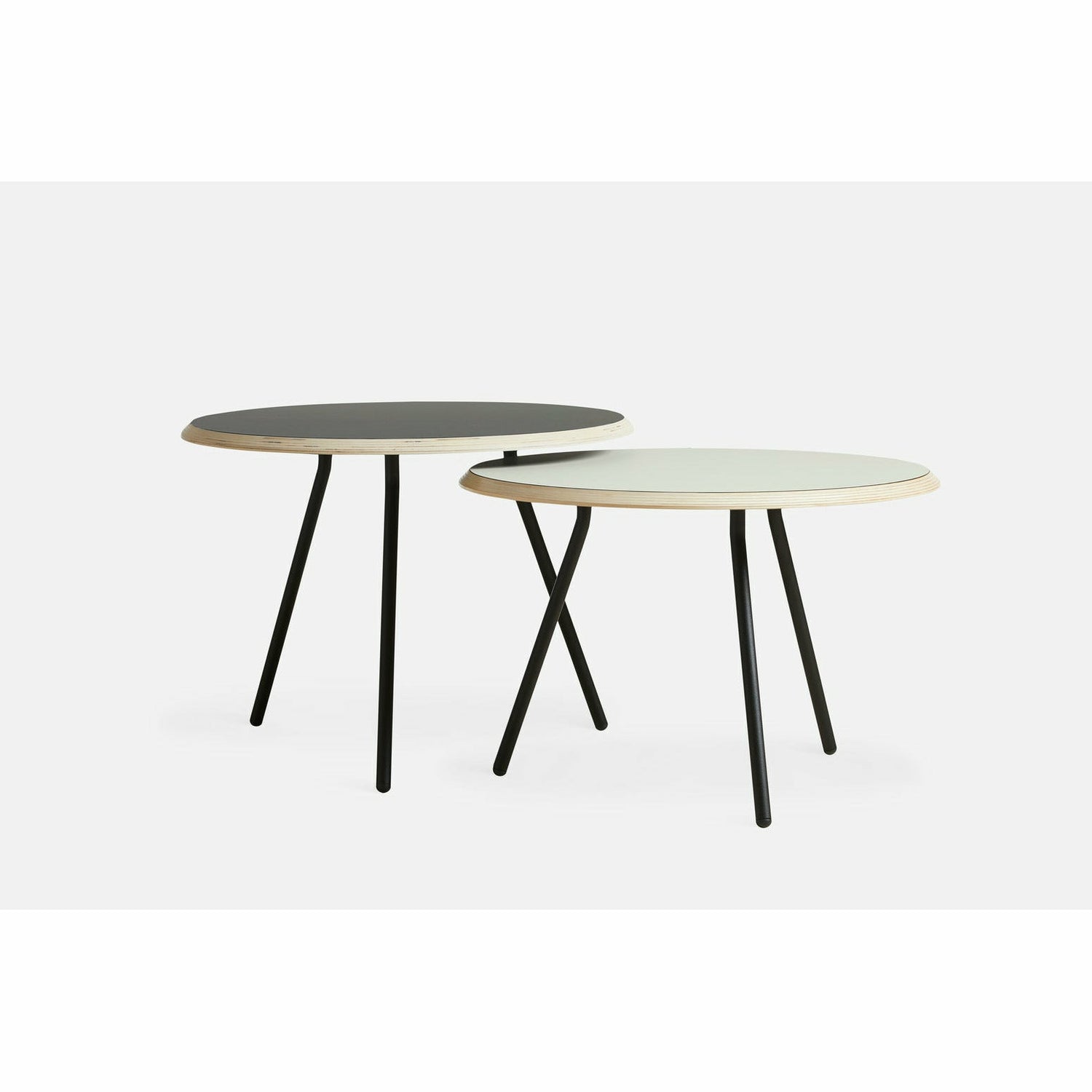 WOUD -  Soround coffee table - Black (Ø60xH40,50)