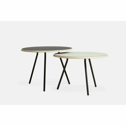 WOUD -  Soround coffee table - Black (Ø60xH40,50)