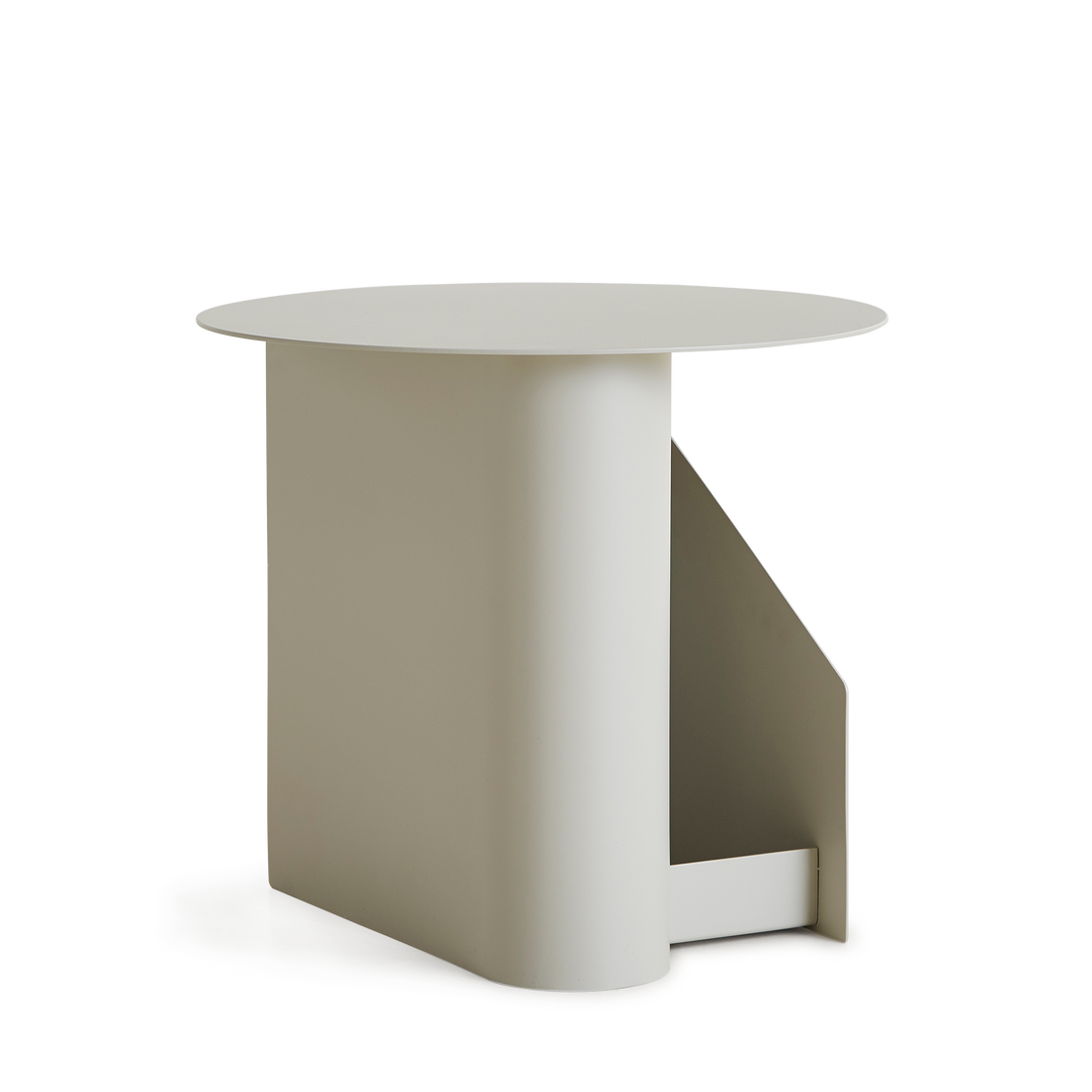 WOUD -  Sentrum side table - Warm grey