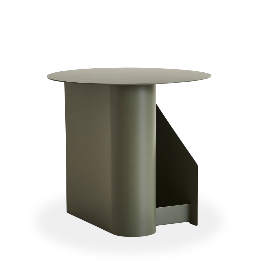 WOUD -  Sentrum side table - Dusty green