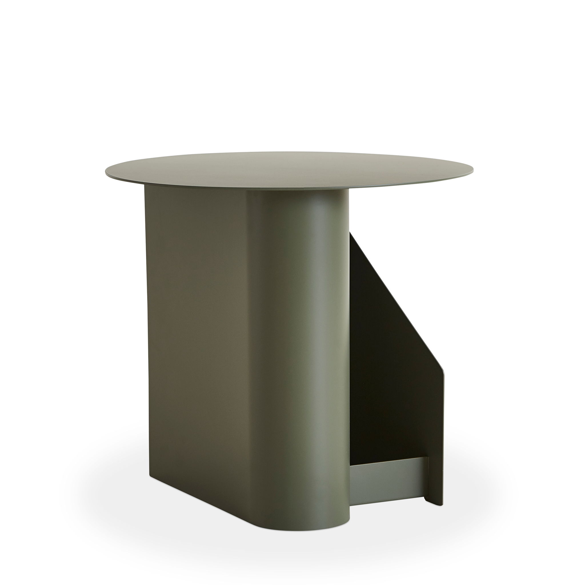 WOUD -  Sentrum side table - Dusty green