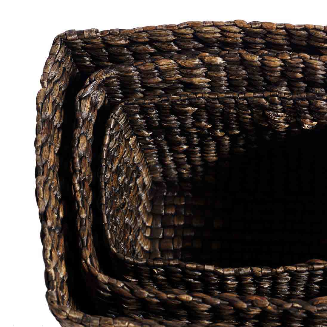 Muubs Kurv Keep it all S/3 - Sort - Vandhyacint - W: 40 H: 28 L: 30 cm - DesignGaragen.dk.