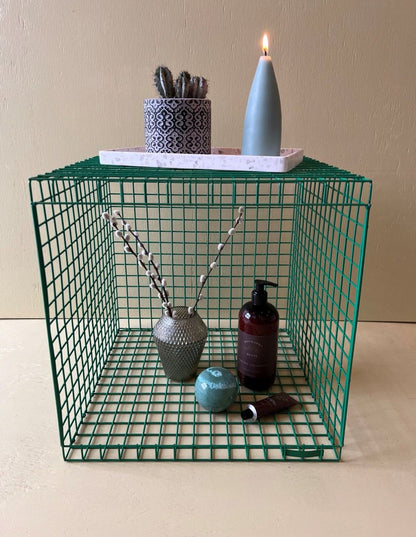 Kalager Design WIRE CUBIC, signal grøn