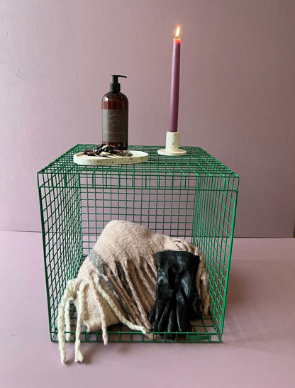 Kalager Design WIRE CUBIC, signal grøn