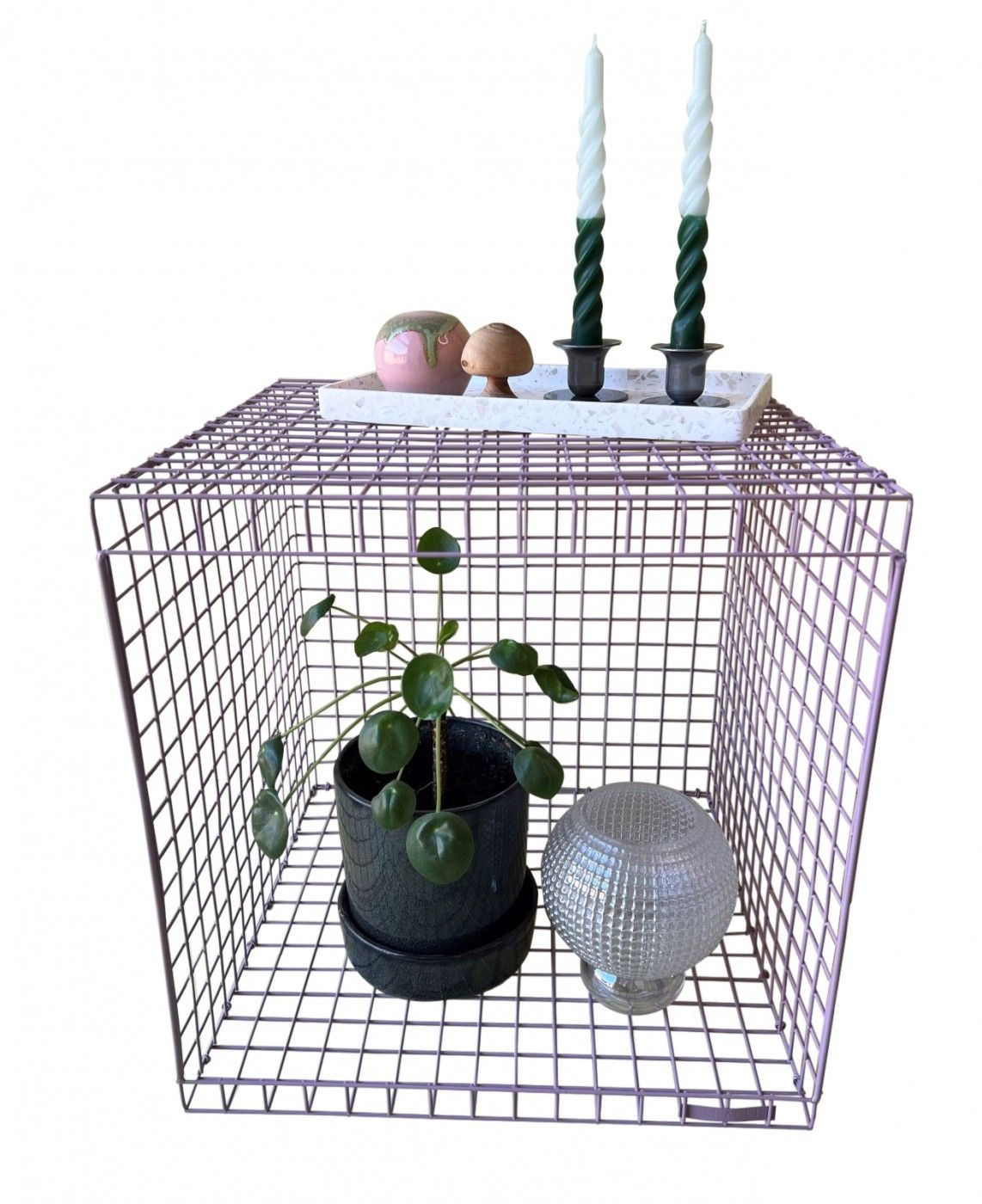 Kalager Design WIRE CUBIC, pastel violet