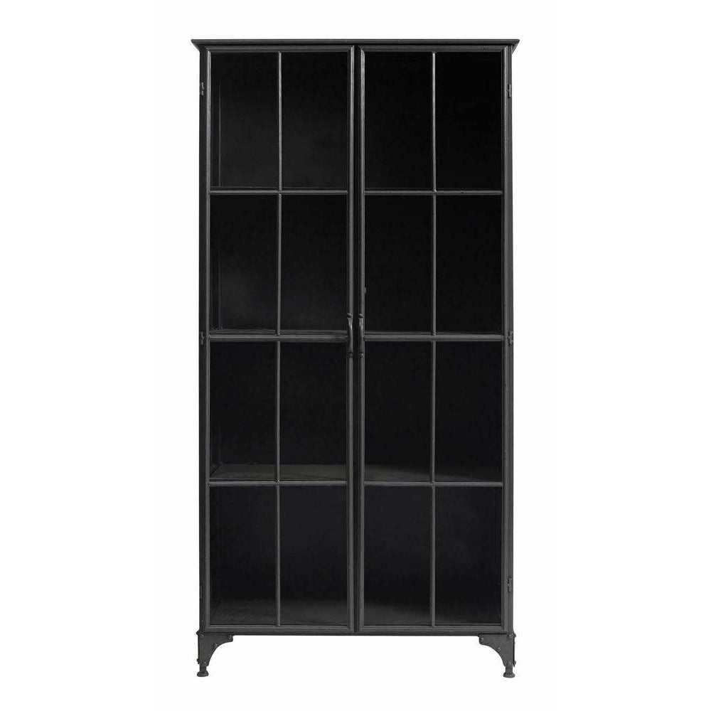 Nordal DOWNTOWN vitrineskab i jern - 184x97- sort - Nordal - DesignGaragen.dk