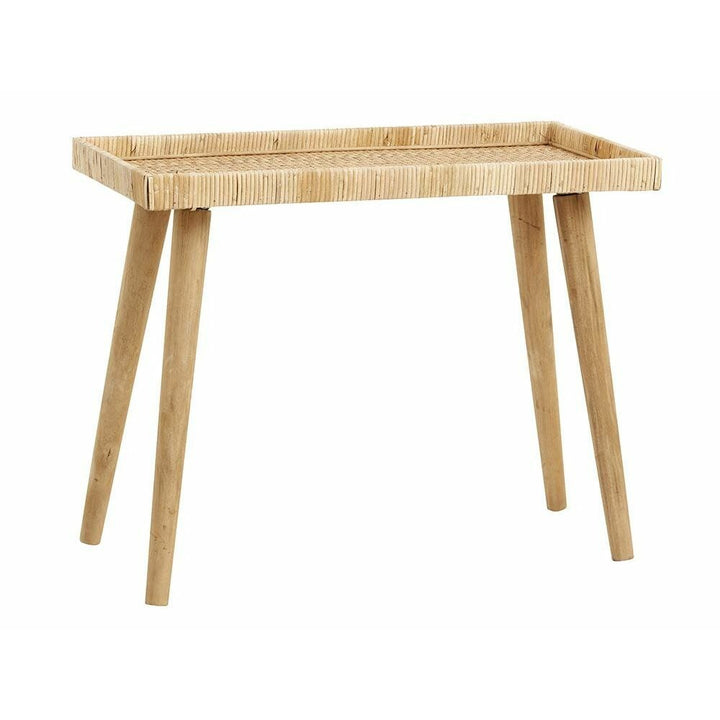 Nordal RIVA bord i rattan - 70x33 cm - natur