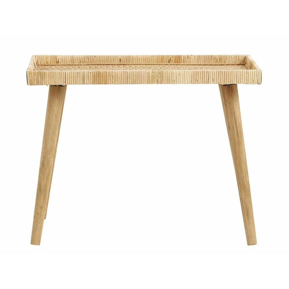 Nordal RIVA bord i rattan - 70x33 cm - natur