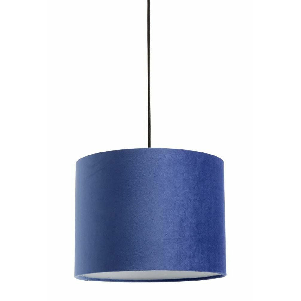 Nordal Lampeskærm i velour - ø33 cm - blå