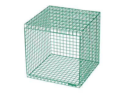 Kalager Design WIRE CUBIC, signal grøn