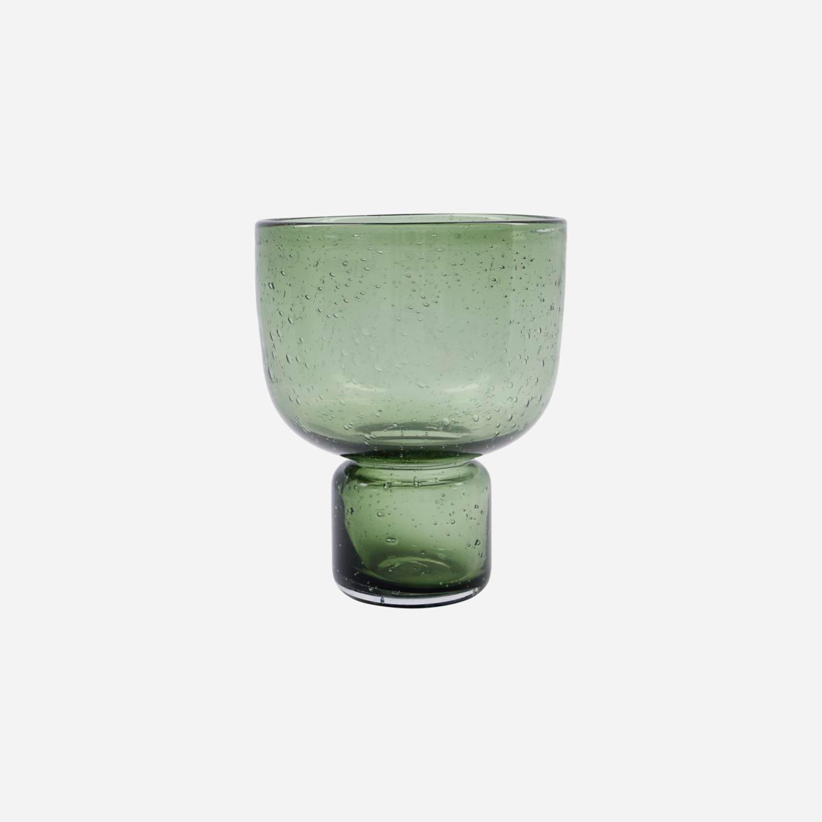 House Doctor-Vase, Farida, Olivengrøn-h: 22 cm, dia: 17 cm