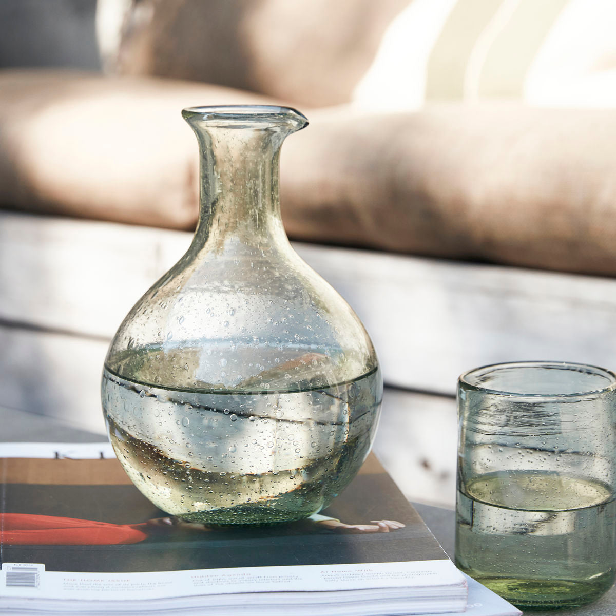 House Doctor-Kande, Rich, Lysegrøn-h: 21 cm, dia: 15 cm