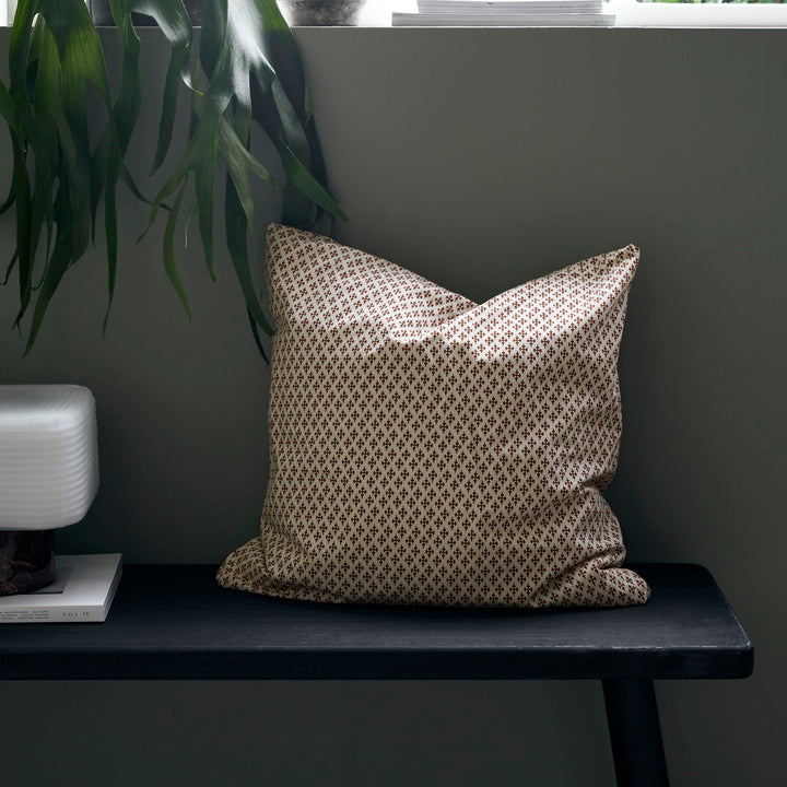 House Doctor-Pudebetræk, Nero, Camel-l: 50 cm, w: 50 cm