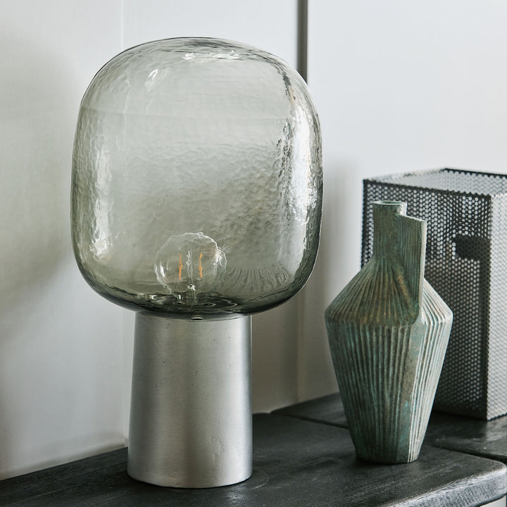 House Doctor-Bordlampe, Note, Grå-h: 52 cm, dia: 28 cm