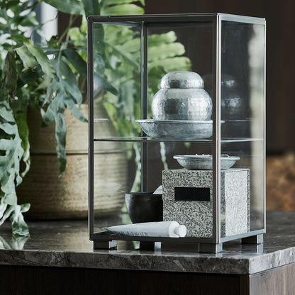 House Doctor - Opbevaring m. låg, Galior, Sølv finish - dia: 11.5 cm