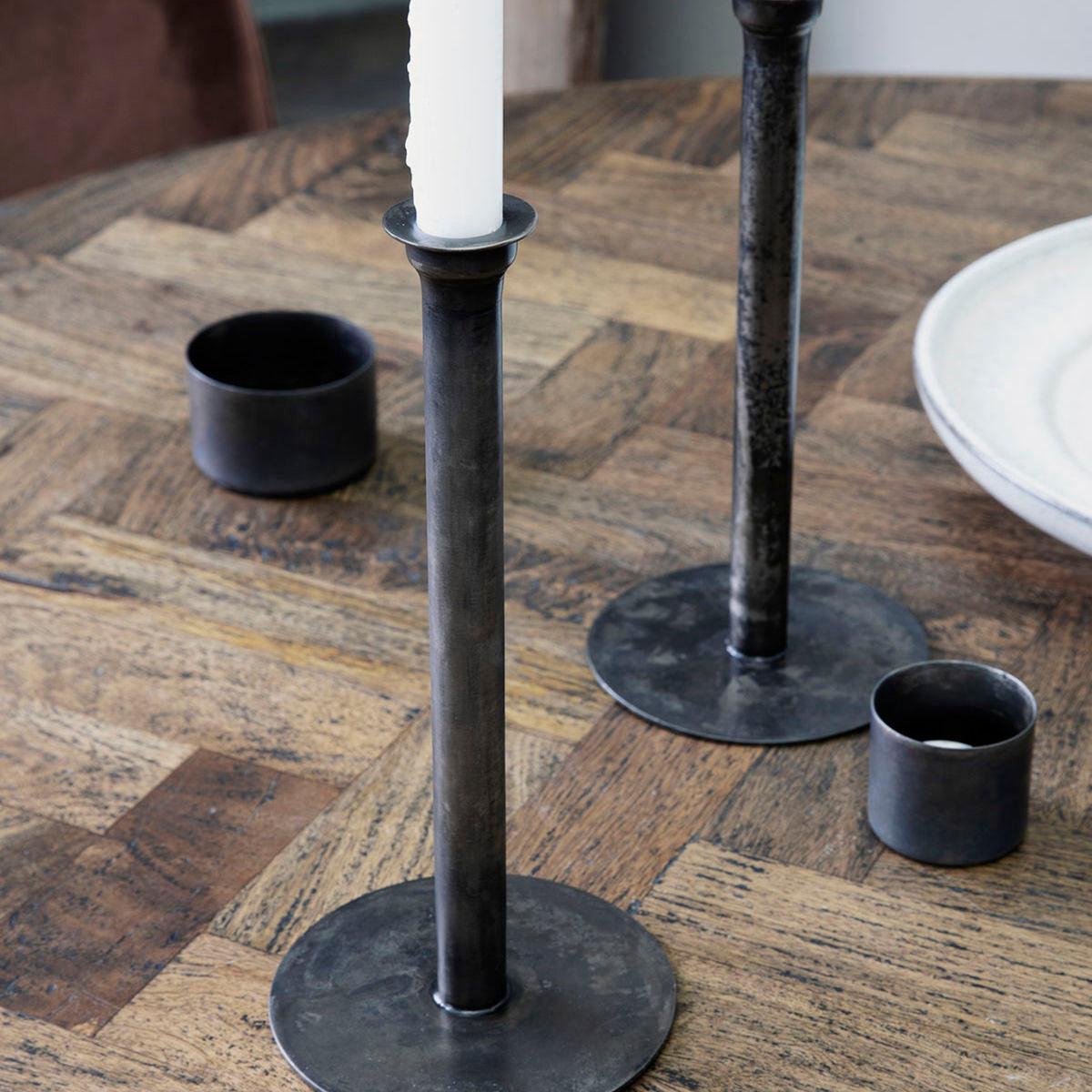 House Doctor - Lysestage, Latuna, Antik kobber - h: 27 cm, dia: 12.5 cm