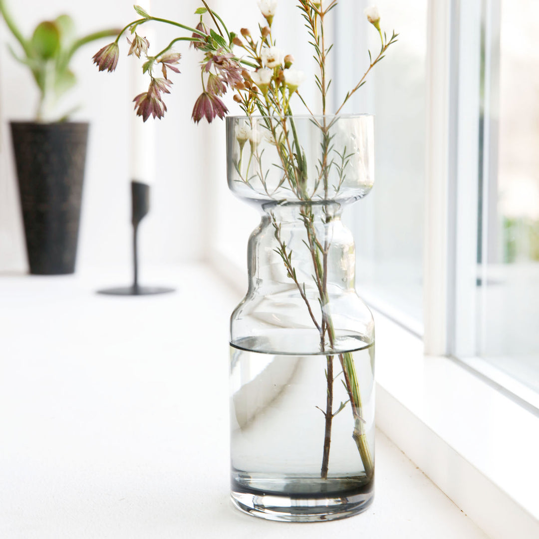 House Doctor - Vase, Cinth, Grå - h: 20 cm, dia: 7 cm