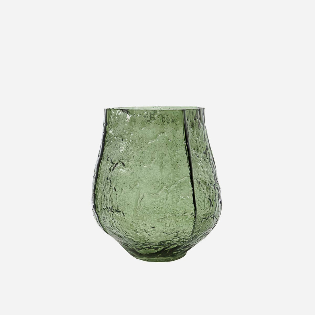 House Doctor-Vase, Moun, Mørkegrøn-h: 22 cm, dia: 22 cm
