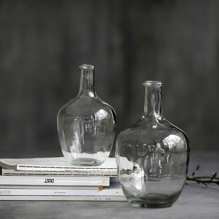 House Doctor - Vase / flaske, Glass, Klar - h: 25.5 cm, dia: 14 cm