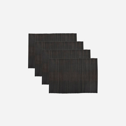 House Doctor-Dækkeserviet, Bamb, Sort-l: 45 cm, w: 33 cm