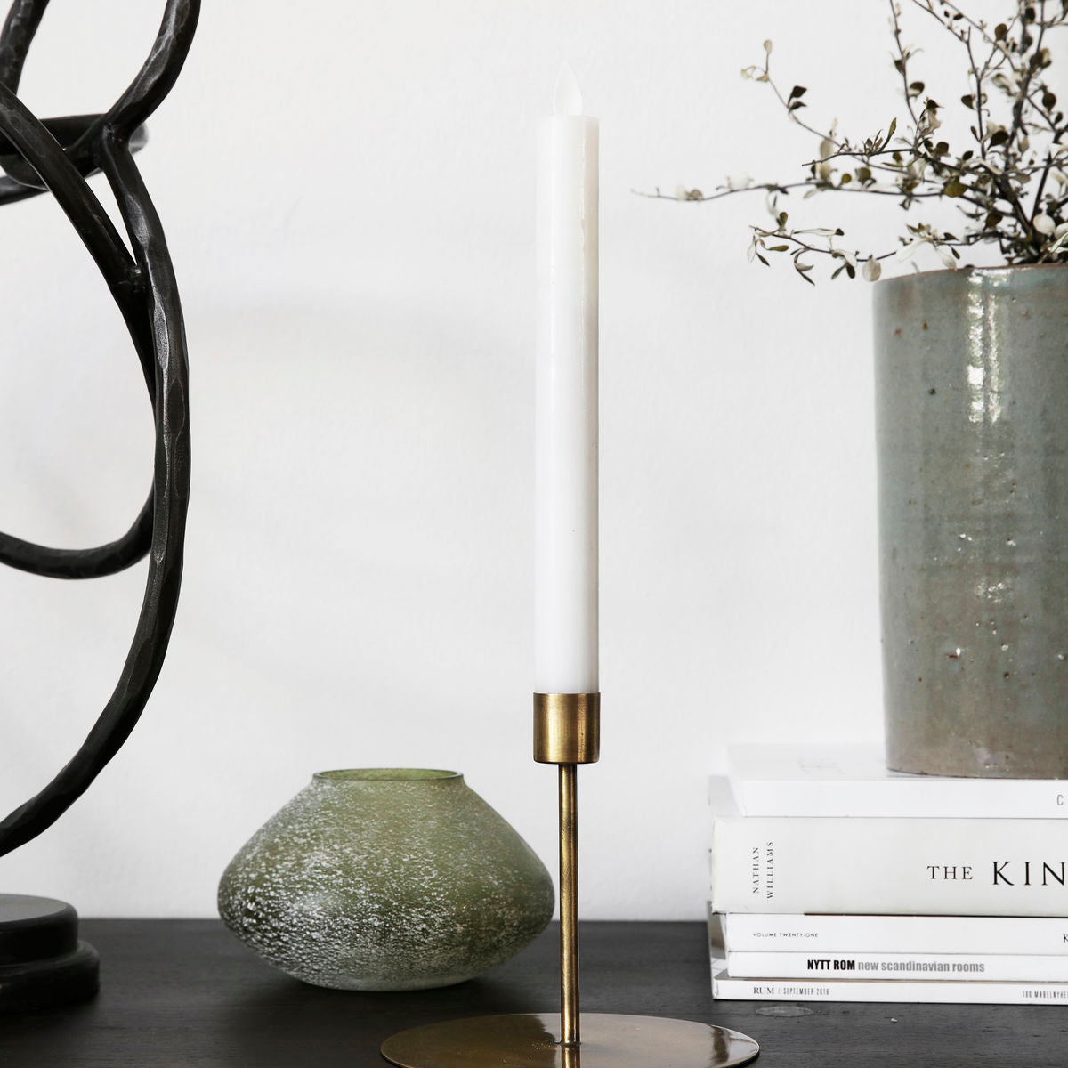 House Doctor - Lys, LED, Hvid - h: 24 cm, dia: 2 cm