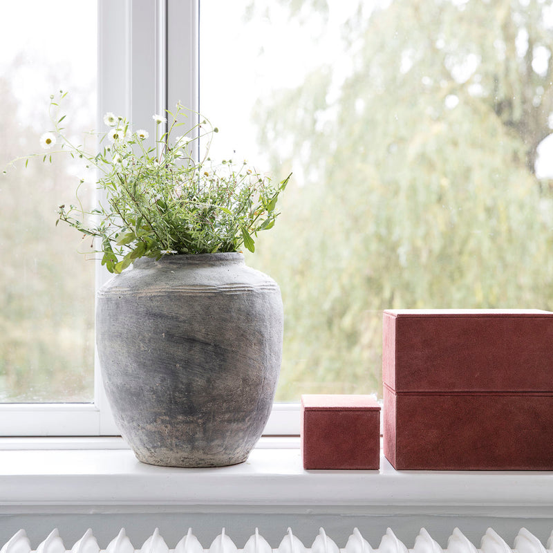 House Doctor - Vase, Rustik, Beton - h: 31 cm, dia: 27 – DesignGaragen.dk