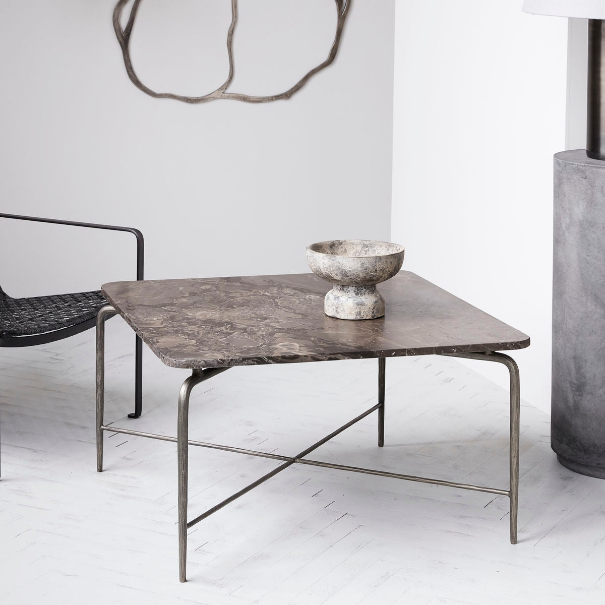 House Doctor - Sofabord, Square, Brun - l: 80 cm, w: 80 cm, h: 45 cm