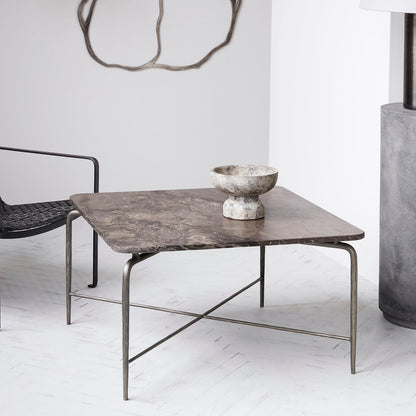 House Doctor - Sofabord, Square, Brun - l: 80 cm, w: 80 cm, h: 45 cm