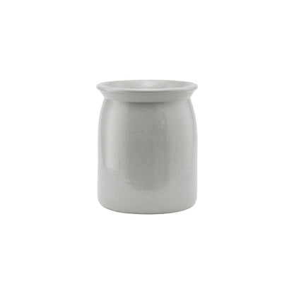 Meraki Ceramic jar, Shellish grey, Medium