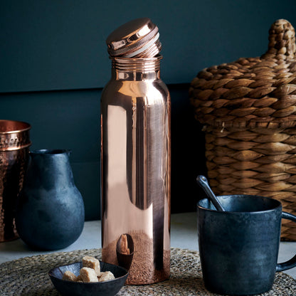 House Doctor-Flaske, Al, Kobber-h: 28 cm, dia: 7.5 cm