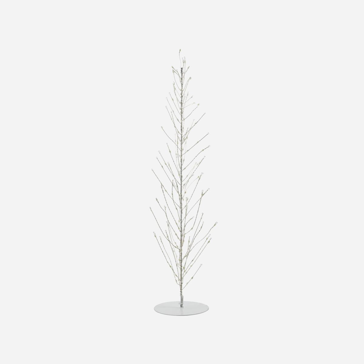 House Doctor-Juletræ i ståltråd, Glow, Hvid-h: 60 cm, dia: 12 cm