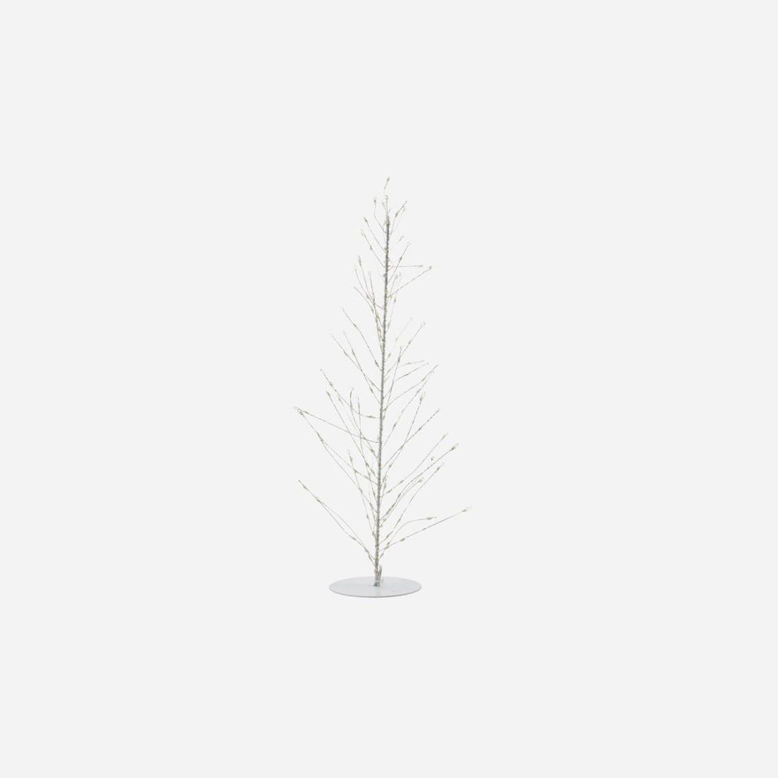 House Doctor-Juletræ i ståltråd, Glow, Hvid-h: 45 cm, dia: 12 cm