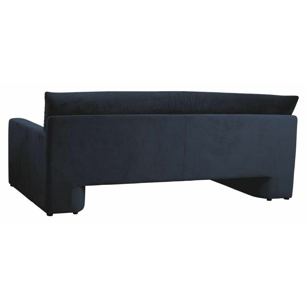 Nordal GEO sofa med betræk i velour - L215 cm - mørkeblå