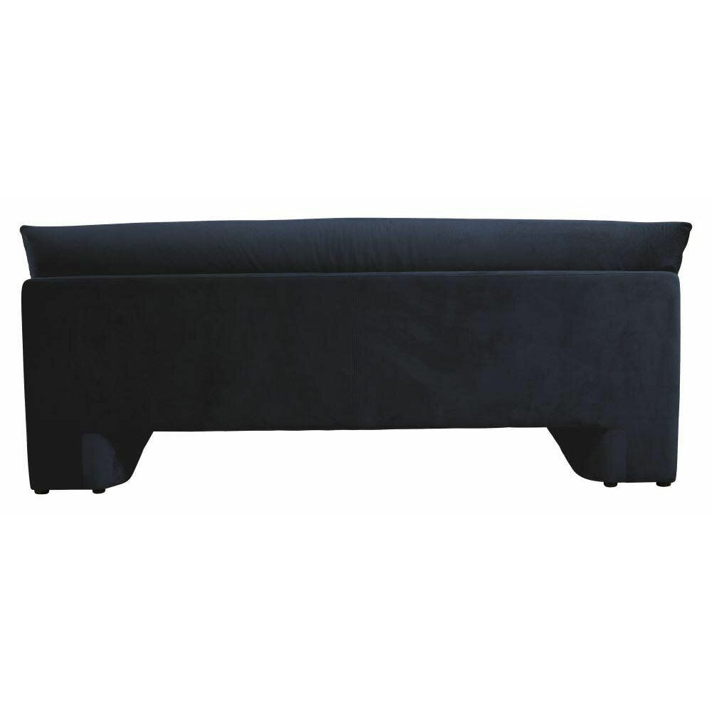 Nordal GEO sofa med betræk i velour - L215 cm - mørkeblå