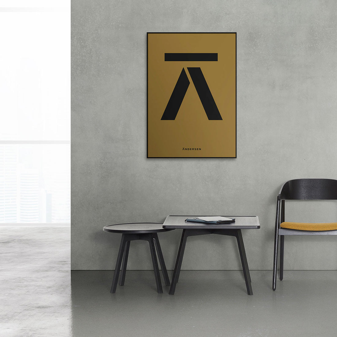 Andersen Furniture C2 sofabord - sort - 43x43xH43,5 cm - DesignGaragen.dk.