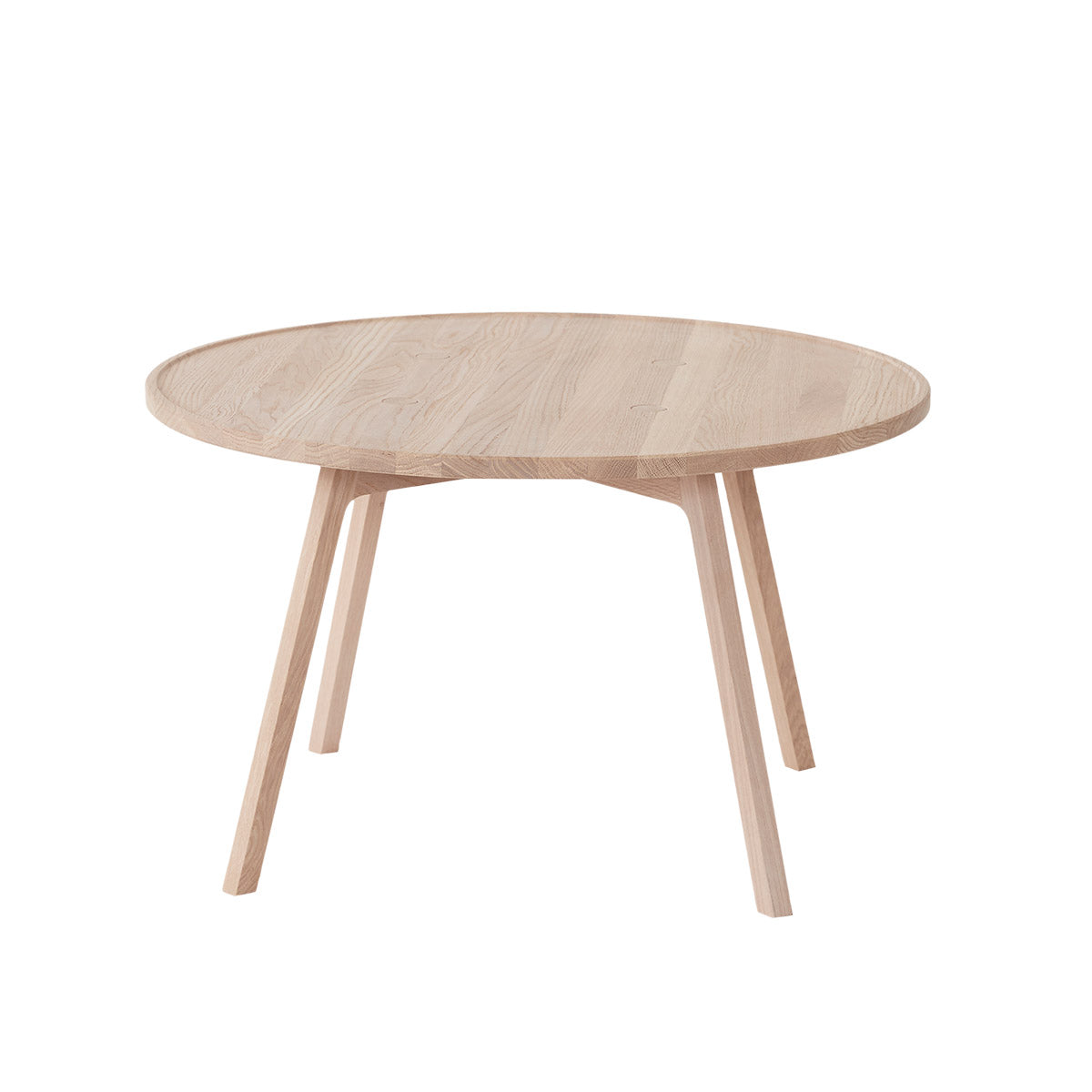 Andersen Furniture C2 sofabord - eg/hvidpigmenteret - Ø80xH47,5 cm - DesignGaragen.dk.