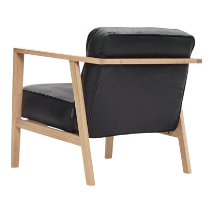 Andersen Furniture - LC1 Loungestol - sort læder/stel i eg