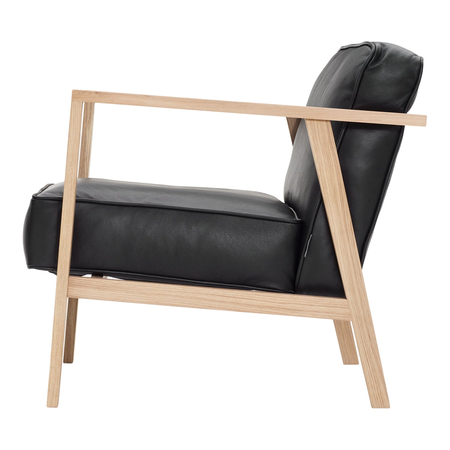 Andersen Furniture - LC1 Loungestol - sort læder/stel i eg