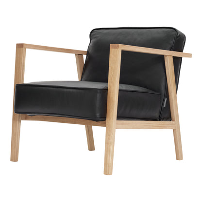 Andersen Furniture - LC1 Loungestol - sort læder/stel i eg