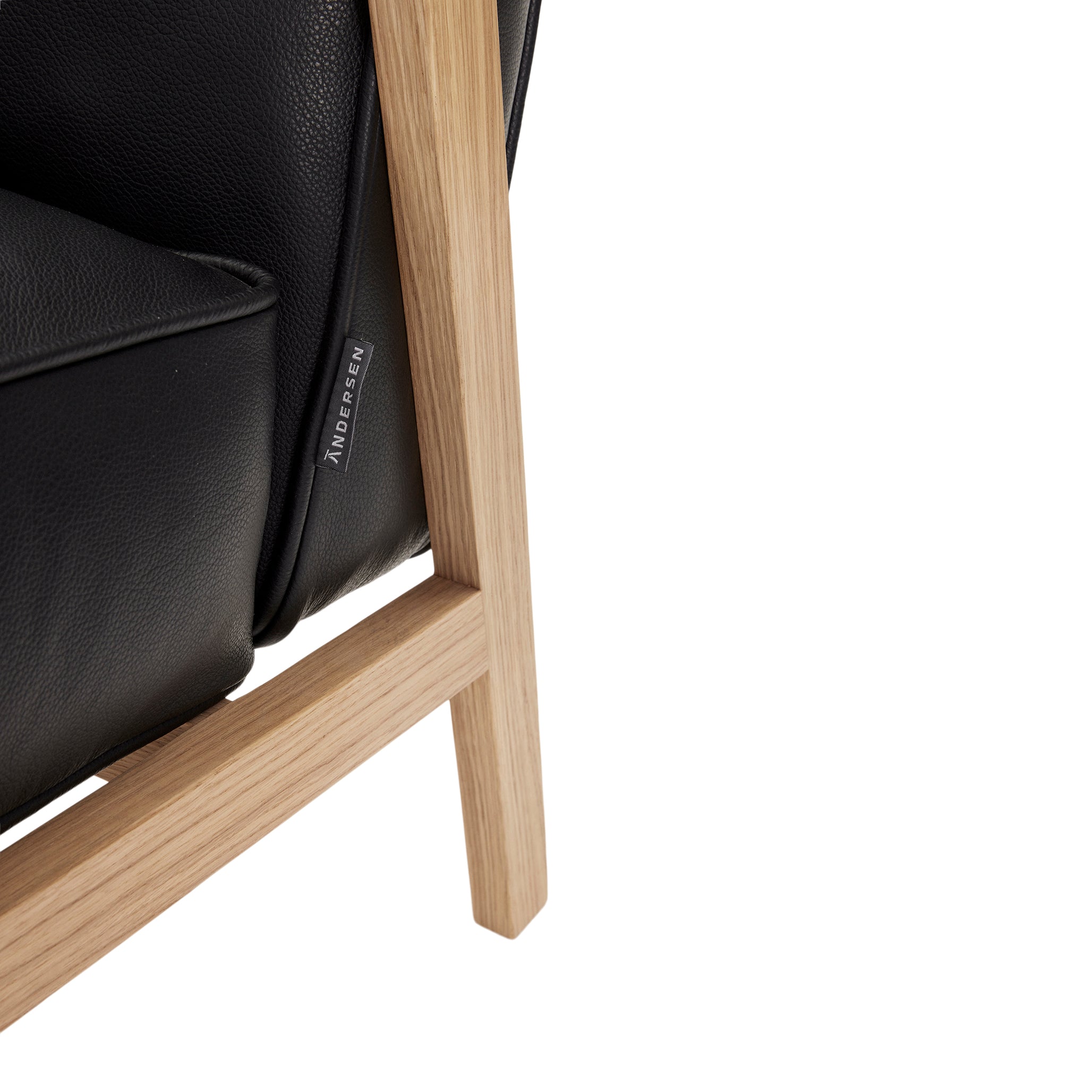 Andersen Furniture - LC1 Loungestol - sort læder/stel i eg - Andersen Furniture - DesignGaragen.dk