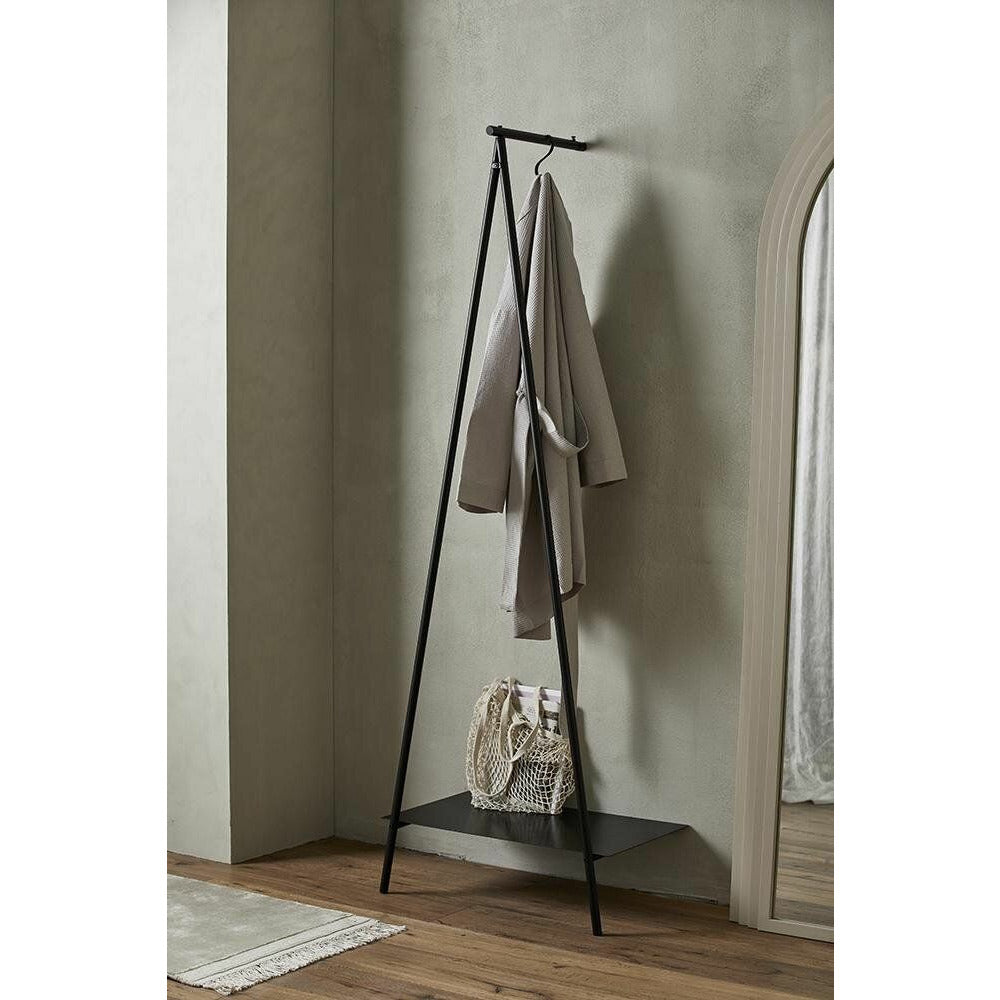 RAVI garderobestativ i jern - 180x64 cm - sort
