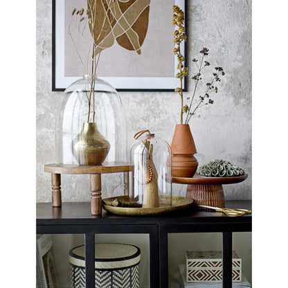 Bloomingville Islim Kurv m/Låg, Sort, Palm leaf - Bloomingville - DesignGaragen.dk