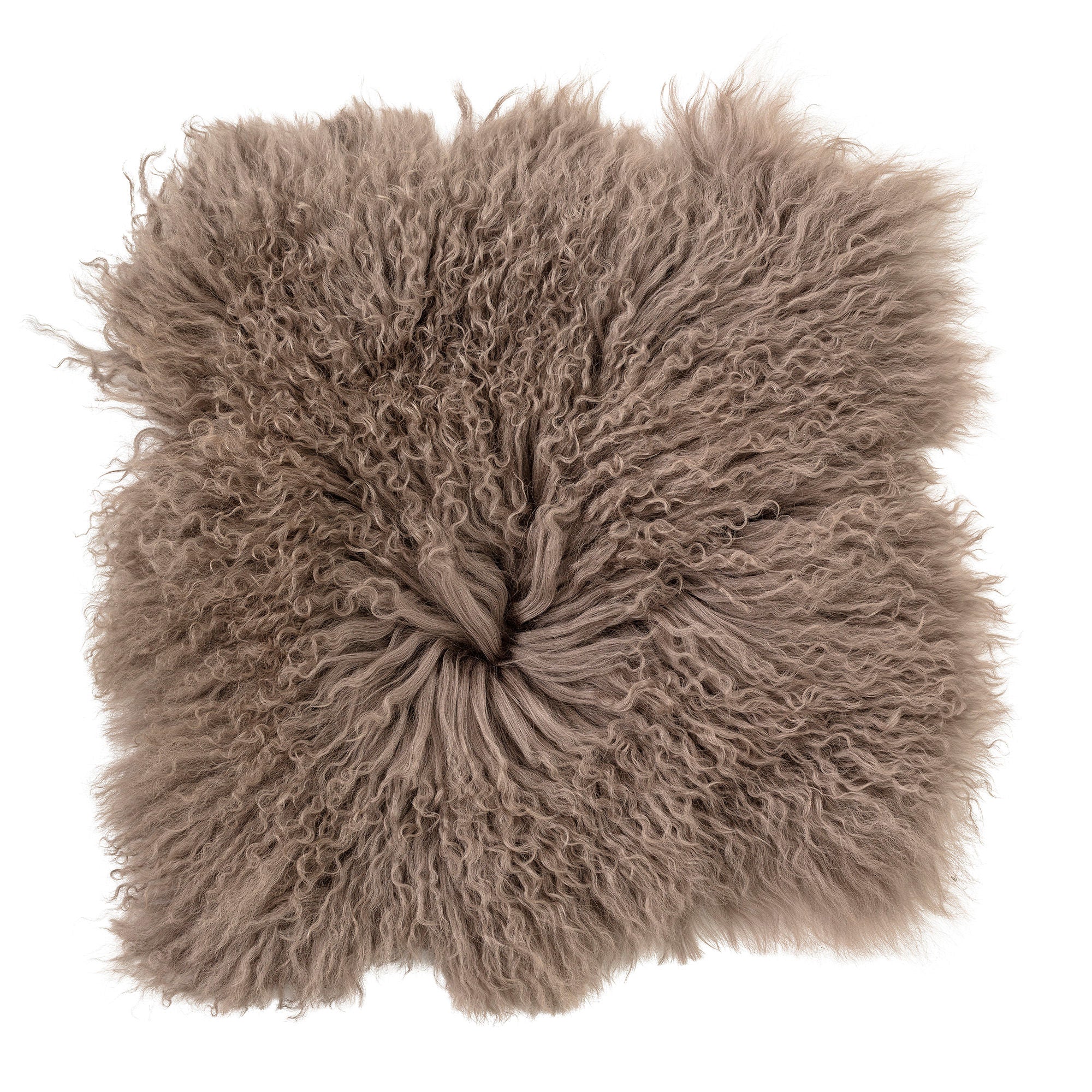 Bloomingville Hilma Sædebetræk, Brun, Mongolsk lammeskind