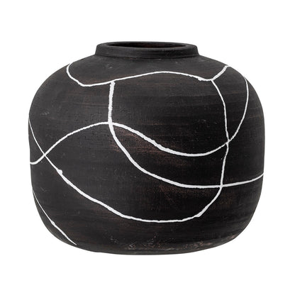 Bloomingville Niza Deko Vase, Sort, Terrakotta - Bloomingville - DesignGaragen.dk