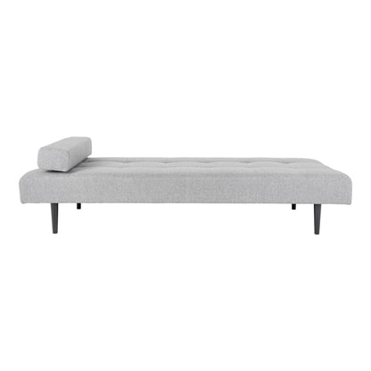 Capri Daybed - Daybed i lysegrå med sorte træben, HN1001
