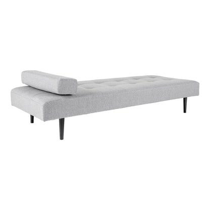 Capri Daybed - Daybed i lysegrå med sorte træben, HN1001