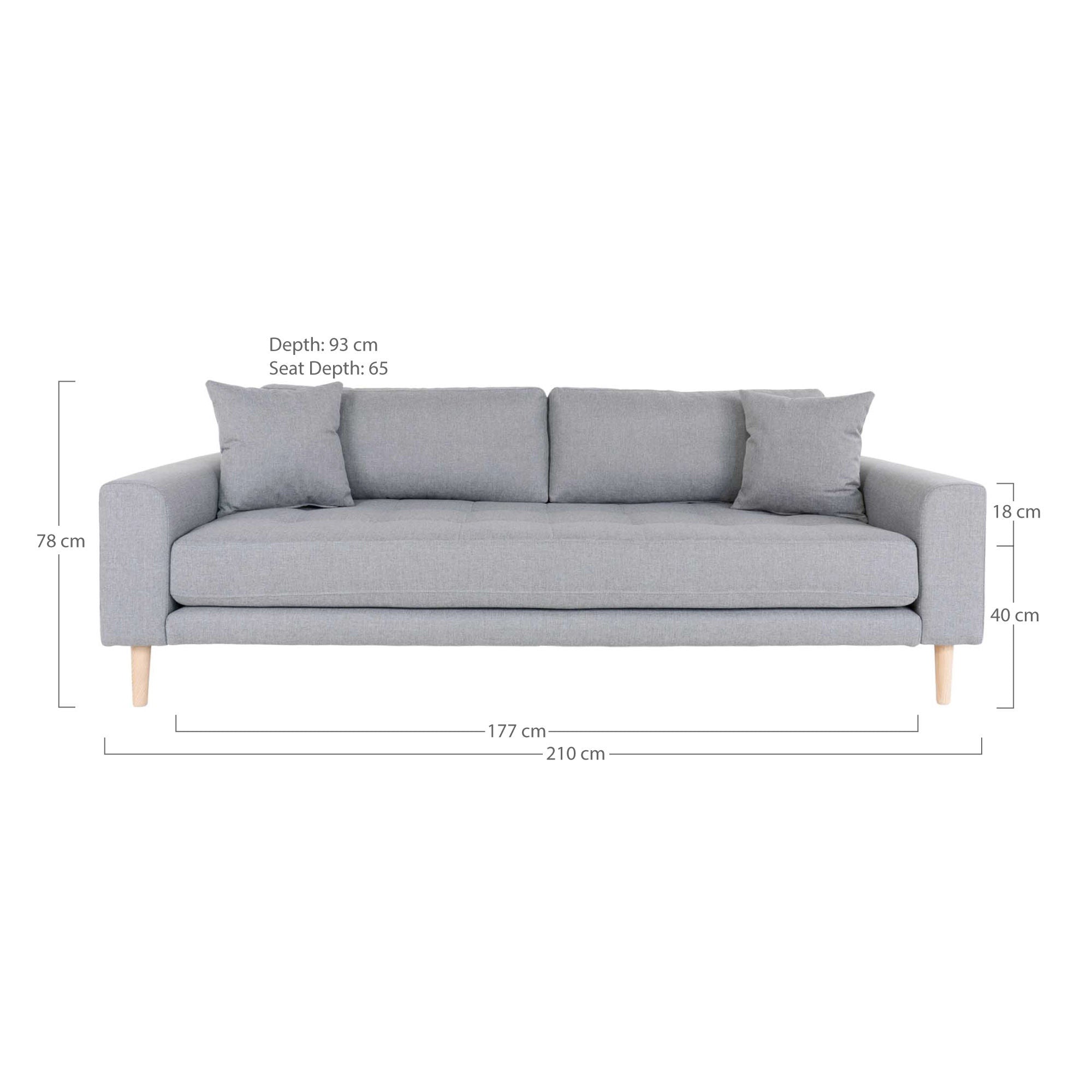 House Nordic - Lido 3 Personers Sofa