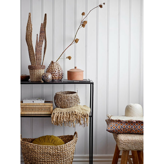 Bloomingville Lally Æske m/Låg, Natur, Rattan - Bloomingville - DesignGaragen.dk